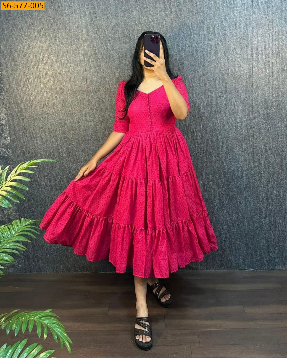 Shifli Cotton Anarkali Gown